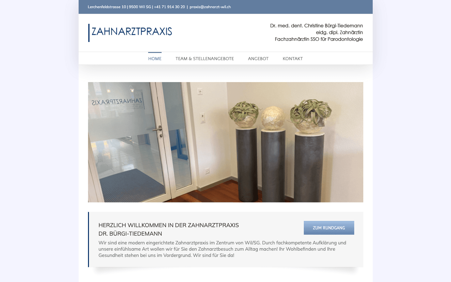 Heute · zahnarzt-wil.ch